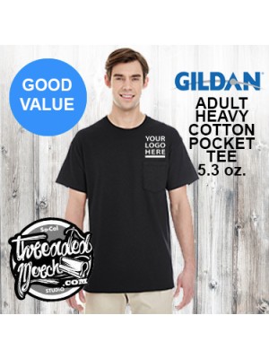 Gildan G530  Gildan Adult Heavy Cotton™ 5.3 oz. Pocket T-Shirt