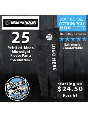 25 Independent Trading Company Midweight Fleece Pants - IND20PNT 
