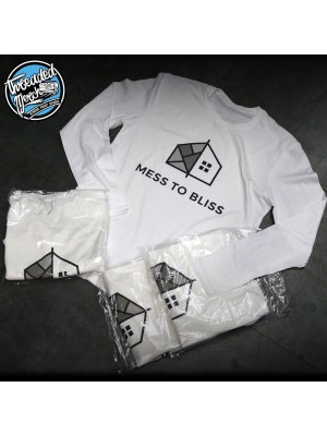 25 Custom Screen Printed Alstyle 1304 - Long Sleeve Shirts Special