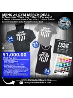 24 MENS GYM Merch Deal - 24 IND400 Premium Medium Weight Hoodies - 24 Premium T shirts - 24 Premium Tanks 